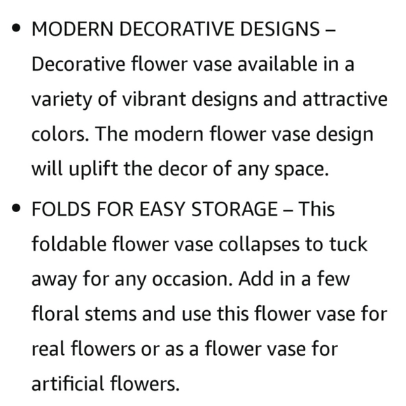 Modgy Expandable Vase, BizzyB Design 66138, Store Flat - Picture 7 of 7